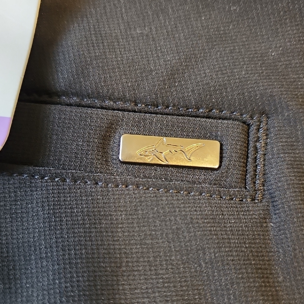 Golf Shorts Gregg Norman  Collection Black Stretch Shorts - Picture 8 of 12